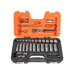 Bahco S330L Socket Set of 53 Metric 3/8in Deep Drive + 1/4in Accessories