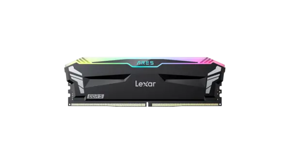 Lexar ARES RGB 32GB (2x16GB) 6400MHz DDR5 Memory Kit - Black - LD5EU016G-R6400GDLA