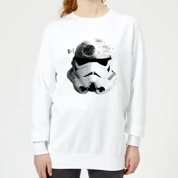 Star Wars Command Stromtrooper Death Star Womens Sweatshirt - White - XS