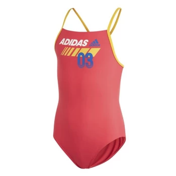 adidas YA Swimsuit Junior Girls - Red