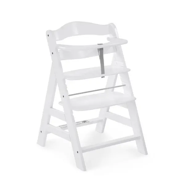 Hauck Alpha&#43; Wooden Highchair - White