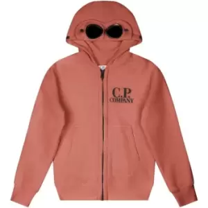 CP COMPANY Boys Goggle Zip Hoodie - Pink