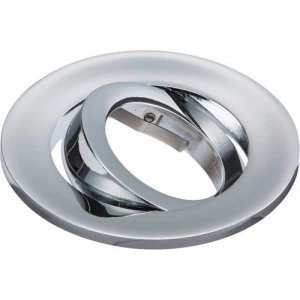 KnightsBridge Evolve Fire Rated Twist and Lock Downlight Tilt Trim Bezel - Chrome