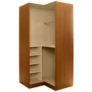 Cooke & Lewis Walnut Effect Corner Wardrobe Carcass (H)2112mm (W)1060mm (D)1040mm