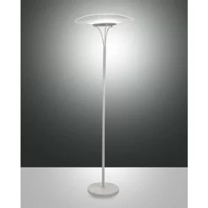 Fabas Luce Vela LED Integrated Floor Lamp White Glass