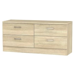 Yelanto 4-Drawer Double Chest of Drawers - Oak