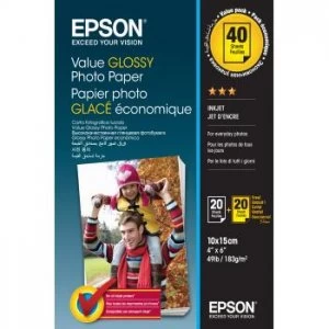 Epson Photo Paper for Inkjet White Glossy 100 x 150 mm