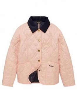 Barbour Girls Summer Liddlesdale Quilt Jacket - Pink- Pink