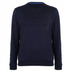 Hugo Boss Heritage Embossed Sweatshirt Navy Size L Men