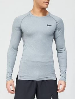 Nike Pro Compression Long Sleeve Top - Grey