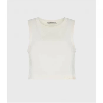 AllSaints Lila Crop Sweatshirt - ECRU WHITE