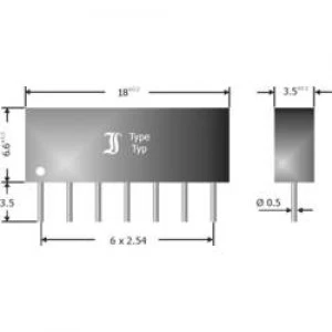 Standard diode array bridge 100 mA Diotec DAN601 SIP 7