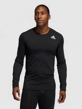 Adidas Adidas Trefoil Long Sleeve Techfit T-Shirt