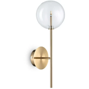 Ideal Lux Lighting - Ideal Lux Equinoxe - 1 Light Wall Light Antique Brass