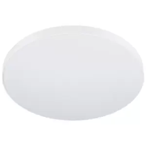 Flush Ceiling Light Colour White Shade White Plastic Bulb LED 36W Included