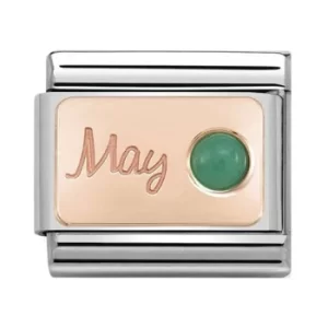 Nomination CLASSIC Rose Gold May Emerald Charm 430508/05