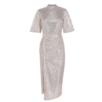 Biba Sequin Dress - Silver