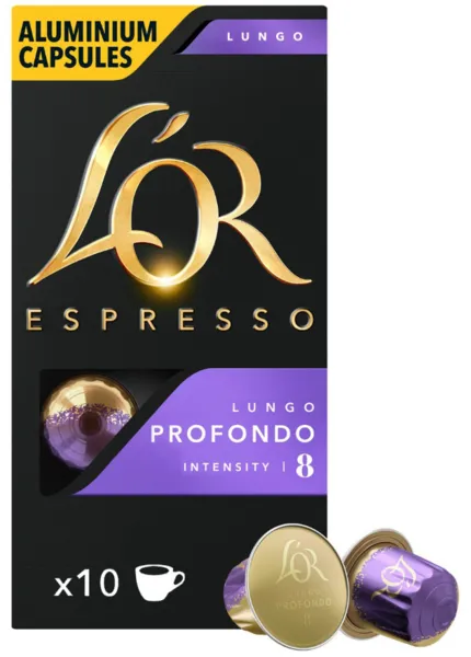 L'OR Lungo Profondo Espresso Coffee 10 Pods