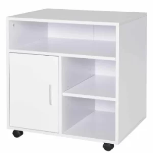 Knapp Mobile Printer Unit with 5 Compartments, white