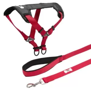 Bunty Strap N Strole Red and Middlewood Lead Red - Small