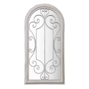 Crossland Grove Bari Outdoor Mirror Gatehouse 490 X 40 X 965 Mm - White