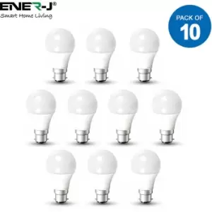 10W LED Bulbs B22 gls A60 4000K (Pack of 10)