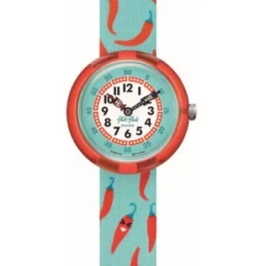 Childrens Flik Flak Happy Chilli Garden Fiesta Watch