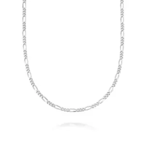 Daisy London 925 Sterling Silver Essentials Figaro Chain Necklace Sterling Silver