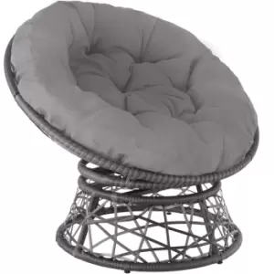 Tectake Gargano Rattan Chair - Grey