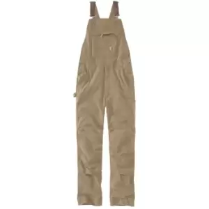 Carhartt Mens Rugged Cotton Spandex Flex Rigby Bib Overalls Waist 42' (107cm), Inside Leg 30' (76cm)