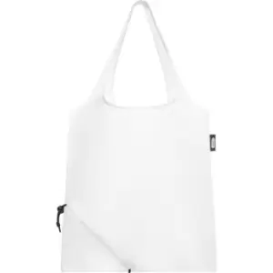 Bullet Sabia Recycled Packaway Tote Bag (One Size) (White)