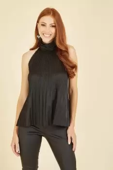 Black Halter Neck Top