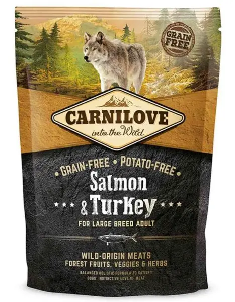 Carnilove Large Breed Adult Salmon and Turkey Dog Food 1.5kg