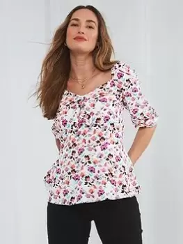 Joe Browns The Petunia Top -pink, Pink, Size 14, Women