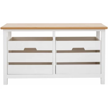 Premier Housewares - Newport 2 Drawer Bench