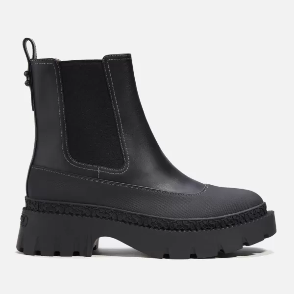 Coach Jayla Leather Chelsea Boots - UK 5