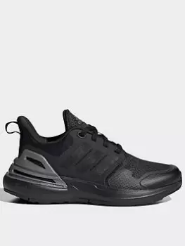 adidas Unisex Kids Rapidasport, Black, Size 4