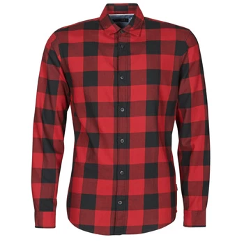 Jack Jones JJEGINGHAM mens Long sleeved Shirt in Red - Sizes XXL,S,M,L,XL