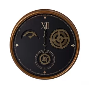 Wm. Widdop Wall Clock with Moving Gears 50cm