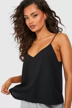 Basic Woven V Neck Cami