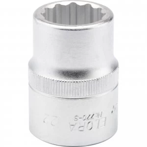 Elora 3/4" Drive Bi Hexagon Socket Metric 3/4" 22mm