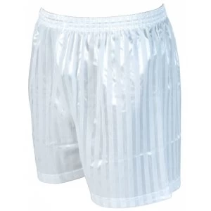 Precision Striped Continental Football Shorts 38-40" White