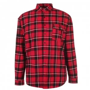 Good For Nothing Oversized Check Shirt Mens - Red