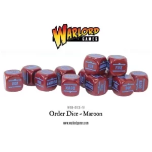 BA Order Dice -Maroon