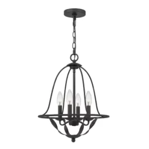 Quoizel Bradbury Multi Arm Chandelier Grey Ash