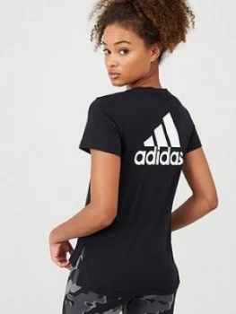 adidas Go-To Tee - Black, Size 2XL, Women