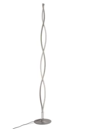 Sahara Floor Lamp 28W LED 3000K, 2200lm, Dimmable Silver, Frosted Acrylic, Polished Chrome