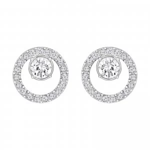 Swarovski Creativity Rhodium Plated Circle White Jewellery