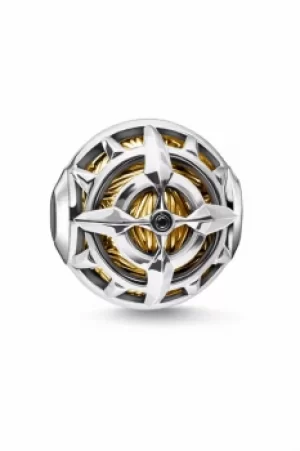 Thomas Sabo Jewellery Silver Gold Compass Bead K0334-414-7