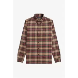 Fred Perry Tartan Shirt - Brown